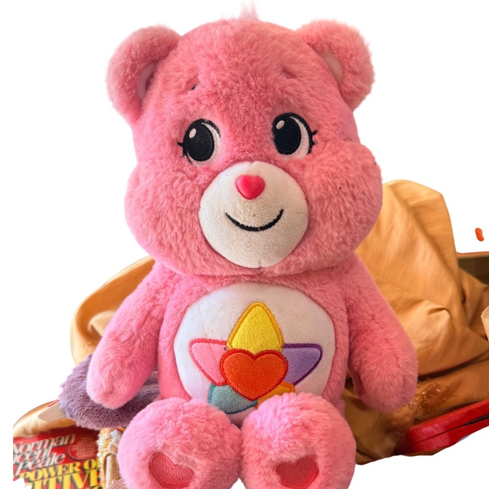 Care Bears True Belief Bear Pink Plush 14 inch Basic Fun 2022 Unlock the Magic